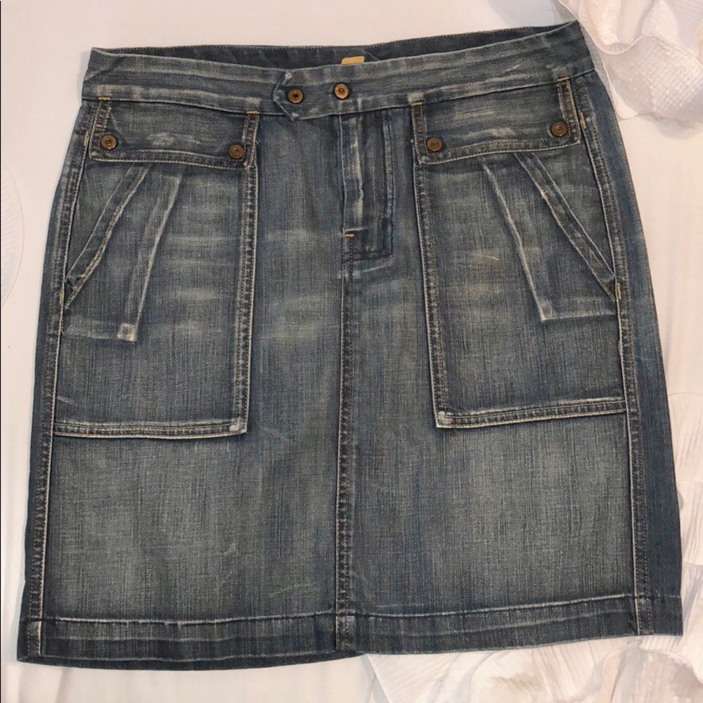 7 For All Mankind Denim Jean Skirt